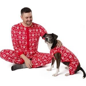 Red Holiday Pajama Set XL (Human) unisex